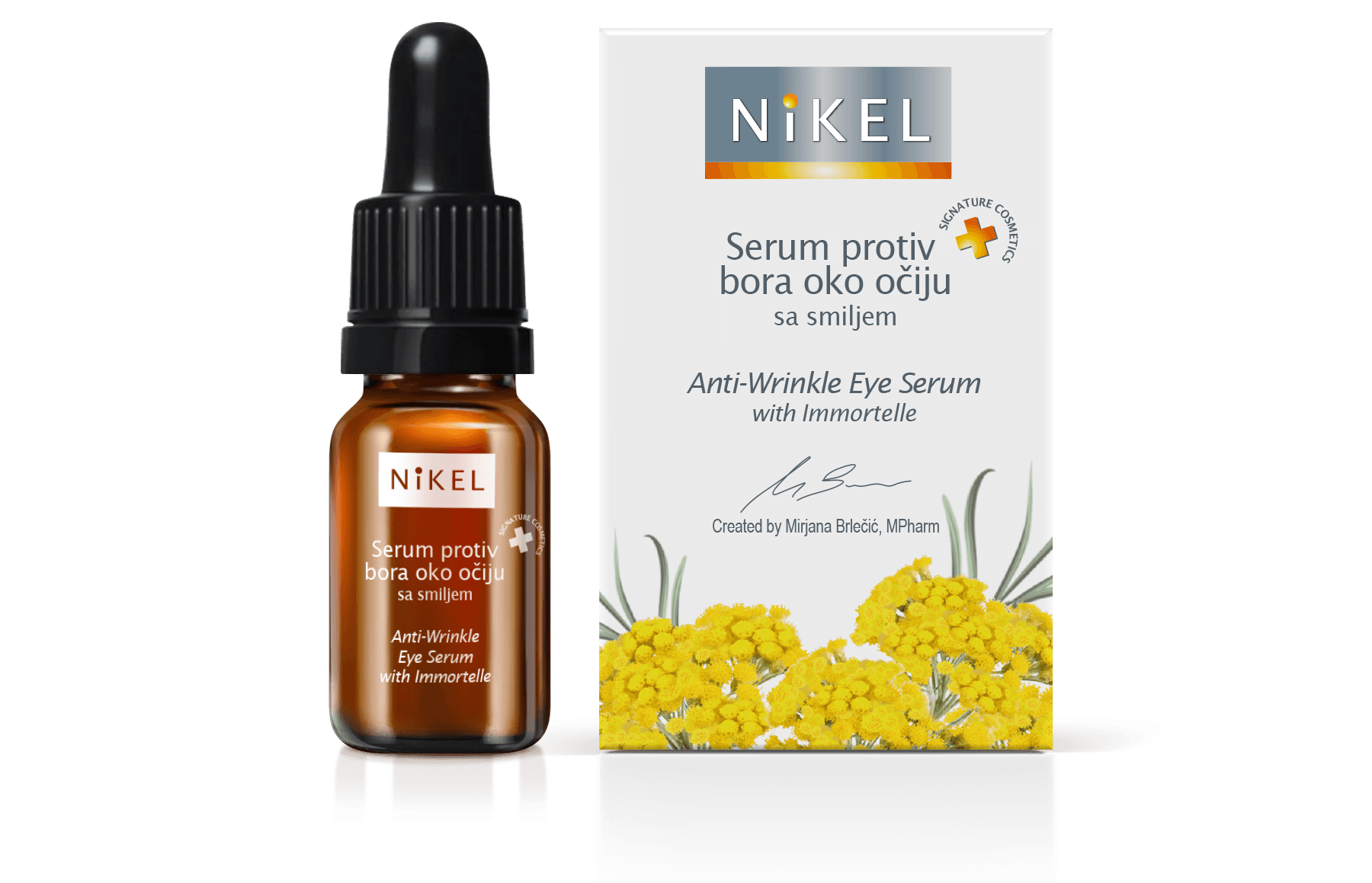 Serum gegen Falten um die Augen mit Immortelle